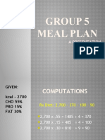 Group 5 Meal Plan