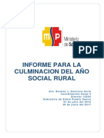 Informe Culminacion Año Rural Dra Guerrero