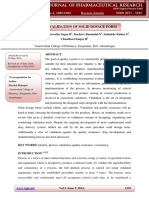 Process Validation of Solid Dosage Form