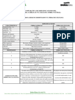 Especificaciones Fibra Sintetica