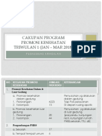 Cakupan Program Promkes Triwulan 1 2018