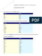 Nouns: The Plural of Nouns