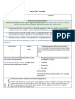 Lesson Plan Template: I Need To Work On My Activity I Have To Link The Activity Without Come