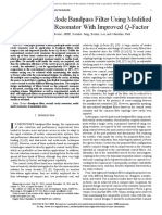 Compact Quad-Mode Bandpass Filter Using Modified Coaxial Cavity Resonator With Improved Q-Factor