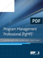 Program Management Professional Examination Content Outline