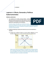 Oferta, Demanda y Politicas Gubernamentales