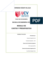 Modulo Costos y Presupuestos - UCV