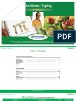 Dr. Mercola - Nutitional Typing - Mixed Type of Food Chart