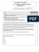 2 CHAMADA - Filosofia 1° Ano 1 ETAPA