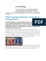 What Is Global Strategy? and Why Is It Important?