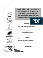 Application de La Géomatique Aux Permis Spéciaux Pour Le Transport de Chargement Indivisible Et Le Transport Des Marchandises Dangereuses