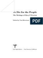 Foreword and Introduction From To Die For The People