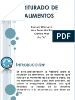 Riturado de Alimentos: Pamela Chimarro Ana Belen Murillo Camila Mier 5to "A"