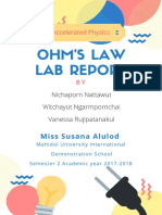 Ohm 22s Law Lab Report-2