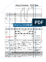 Bar Bending Schedule RCC Slab