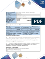 Guía de Actividades y Rubrica de Evaluación - Fase 7. Aplicar Modelos de Programación de Talleres y Secuenciación