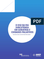 Uso Da Via Subcutanea Geriatria Cuidados Paliativos PDF