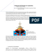 Investigacion Del Principio de Arquímedes