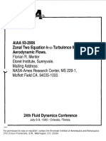 1993 - Menter - Zonal Two Equation K-W Turbulence Models For Aerodynamic Flows PDF