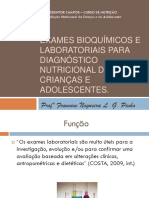 Aula Exames Bioquimicos e Laboratoriais para o Nutricionista