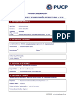 Ficha de Inscripción Diplomatura de Estudio en Diseño Estructural - 2018