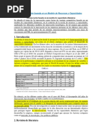 La Innovación Basada en Un Modelo de Recursos y Capacidades