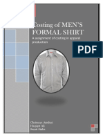 Costing of Men S Formal Shirt PDF