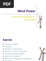 Wind Power: Community Opposition in Nova Scotia