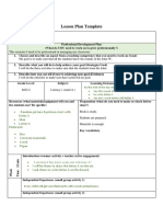 Lesson Plan Template: Random Picture & Picture Start With Letter A Glue Letter A