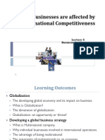 How Businesses Are Affected by International Competitiveness