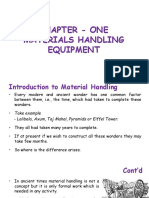 Chapter - One Materials Handling Equipment