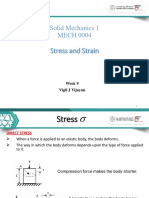 Stress and Strain: Solid Mechanics 1 MECH 0004