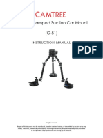 Gripper Campod Suction Car Mount (G-51) : Instruction Manual