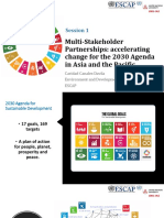 Multi-Stakeholder Partnerships: Accelerating Change For The 2030 Agenda in Asia and The Pacific