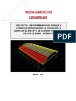 Memoria Descriptiva - Estructura