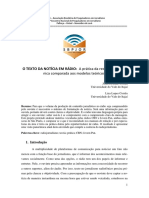 O Texto Da Notícia em Rádio