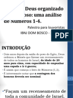 JAVÉ, Um Deus Organizado e Minucioso - Uma Análise de Números 1-4