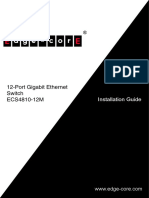 12-Port Gigabit Ethernet Switch ECS4810-12M: Installation Guide