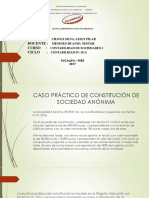 Caso Práctico de Constitución de Sociedad Anónima