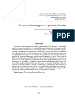 Perspectiva Tecnológica en La Gerencia Educativa PDF