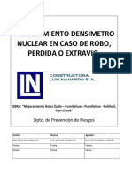 Procedimiento Densimetro Nuclear, en Caso de Robo