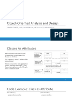 Object-Oriented Analysis and Design: Inheritance, Polymorphism, Interfaces and More