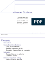 Advanced Statistics