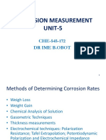 Corrosion Measurement UNIT-5: CHE-545-172 DR Ime B.Obot