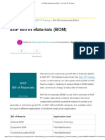1.2.SAP Bill of Materials (BOM) - Free SAP PP Training