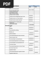 8.8 Projected Balance Sheet Statement Assets Debit Credit Current Assets