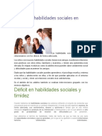 Déficit en Habilidades Sociales en Adultos