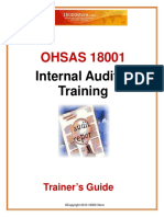 OHSAS 18001: Internal Auditor Training