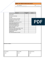 Rammer/ Jumping Jack Compactor Inspection Checklist: Parameters Acceptable Yes/No Remarks