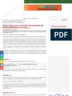 5 Tips para Convertir Documentos de Texto Windows A Linux